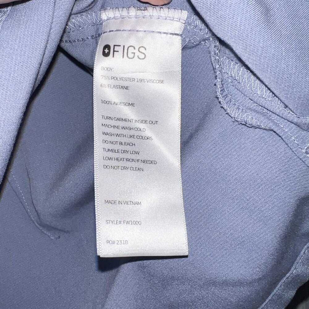 Figs Women's Catarina One-Pocket Scrub Top Blue Size S - Picture 4 of 5